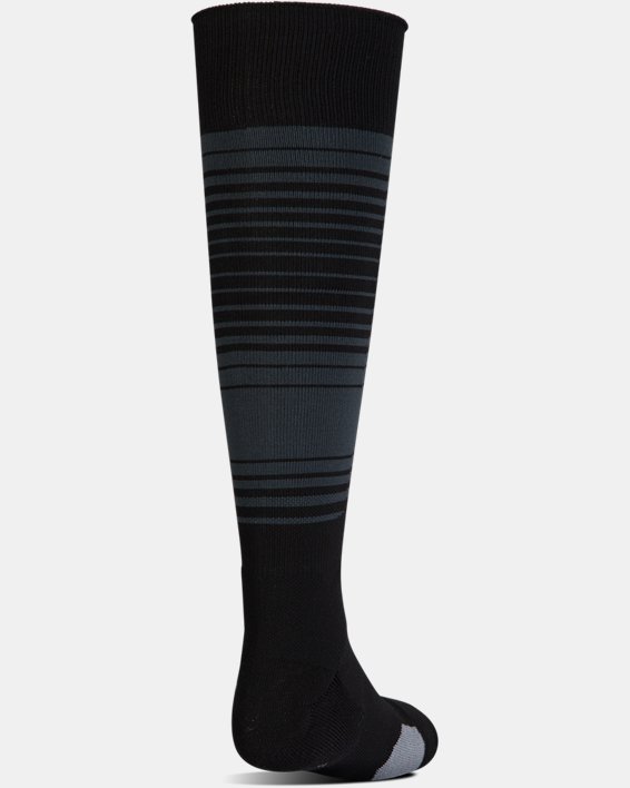 Kids' UA Global Performance Over-The-Calf Soccer Socks, Black, pdpMainDesktop image number 2